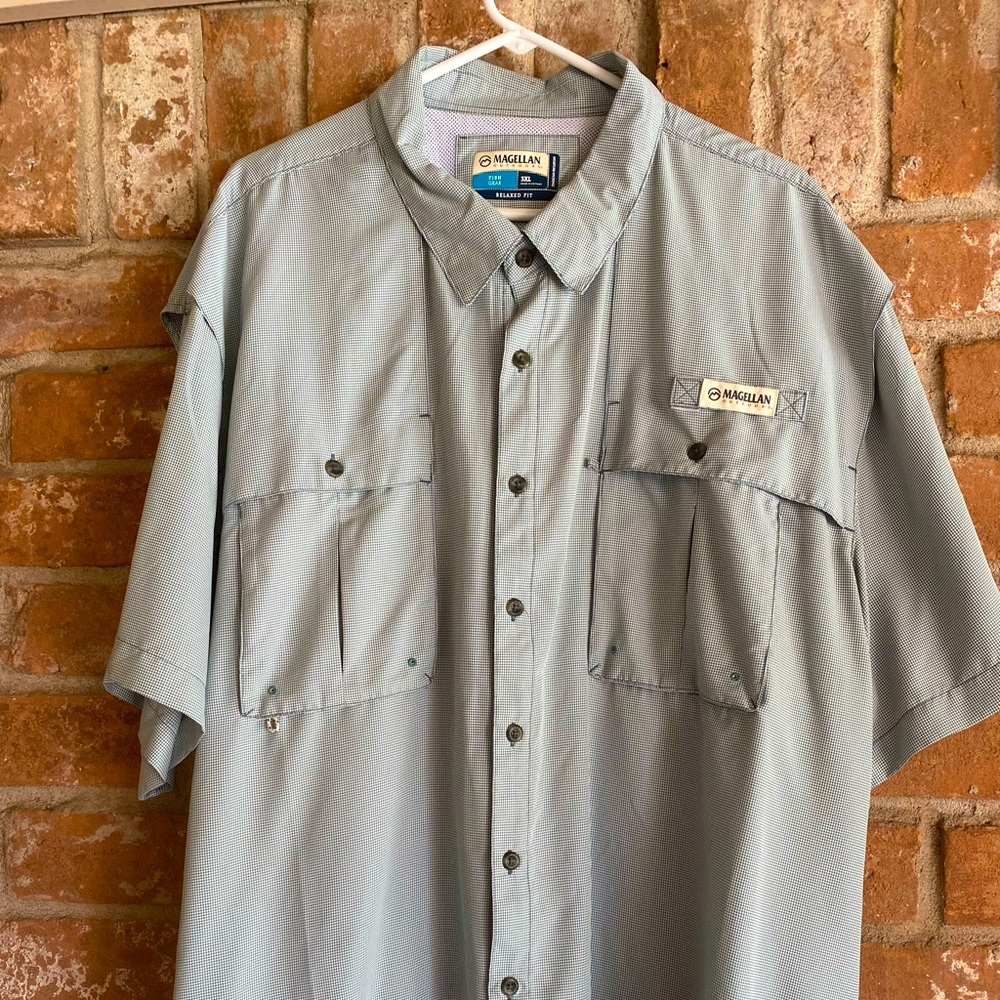 Sage green Magellan fishing shirt 3XL